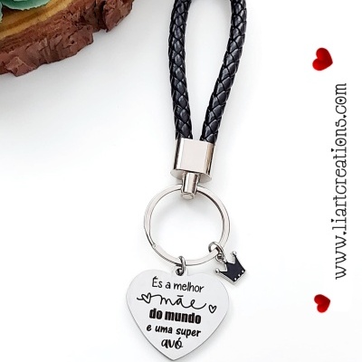 Porta-Chaves "És a melhor mãe do mundo e uma super avó"