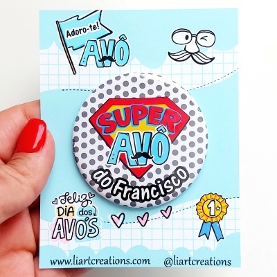 Iman personalizado "Super Avô"