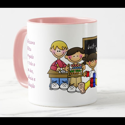 Caneca Professora obrigado pelo carinho, paciência e dedicação.