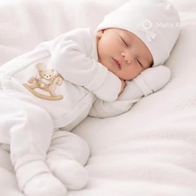 Conjunto de interiores Areia/bege: Urso e Cavalinho