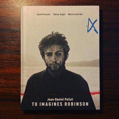Capa de livro 'TU IMAGINES ROBINSON' com foto de homem e nome dos autores