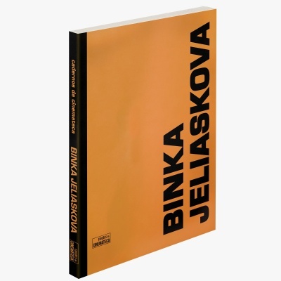 Livro de capa dura laranja com título BINKA JELIASKOVA em preto