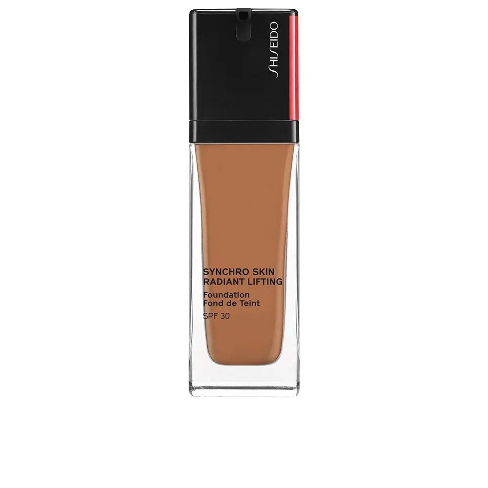 SHISEIDO Synchro Skin Radiant Lifting Base com Efeito Lifting SPF30 Tom 430 30ml Base líquida Shiseido Synchro Skin Radiant Lifting em frasco de vidro