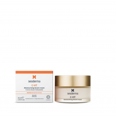 Creme facial hidratante Sesderma C-VIT com embalagem