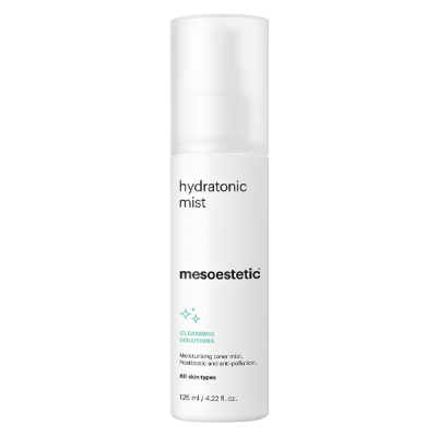 Frasco branco de spray Hydratonic Mist da mesoestetic
