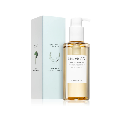 Frasco de óleo de limpeza facial Madagascar Centella com caixa