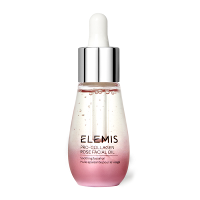 Frasco vidro conta-gotas prateado ELEMIS PRO-COLLAGEN ROSE FACIAL OIL
