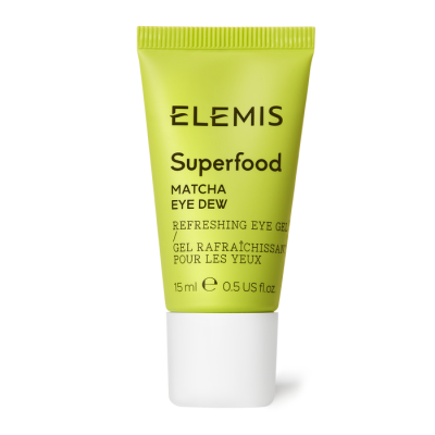 Tubo verde de gel para olhos ELEMIS Superfood com tampa branca