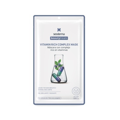 Embalagem de máscara facial Sesderma Beauty Treats vitamina complexa