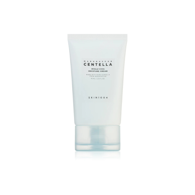 Frasco branco opaco de creme hidratante SKIN1004 Centella