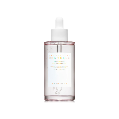 Frasco transparente com conta-gotas branco de sérum SKIN1004