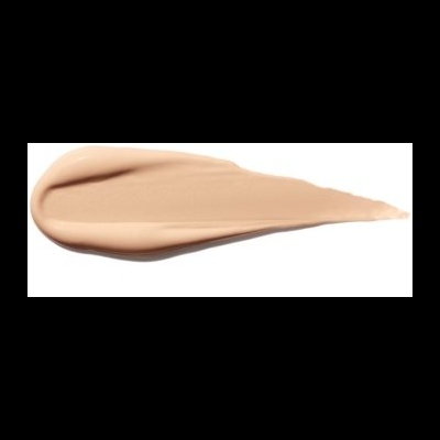 Textura de base líquida bege claro sobre fundo branco