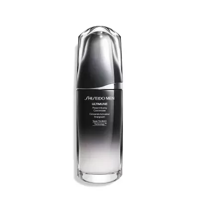 Frasco de produto de cuidado masculino Shiseido Men Ultimune