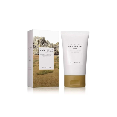 Creme Skin1004 Centella com embalagem branca e caixa com imagem natural