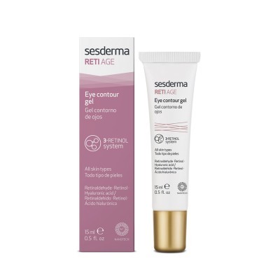 Gel contorno de olhos Sesderma RETI AGE embalagem branca e rosa