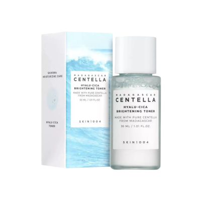 Frasco e caixa do toner Madagascar Centella Hyalu-Cica Brightening Toner