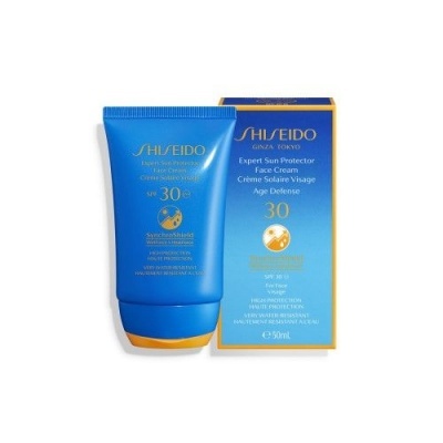 Creme rosto proteção solar Shiseido SPF 30 frasco azul 50ml