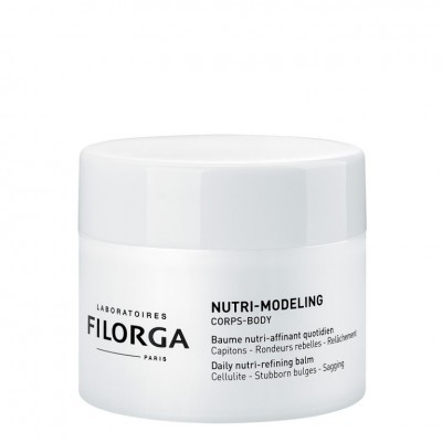Frasco branco de creme Nutri-Modeling da Filorga para corpo