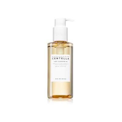 Frasco transparente com gel de limpeza e dispensador branco