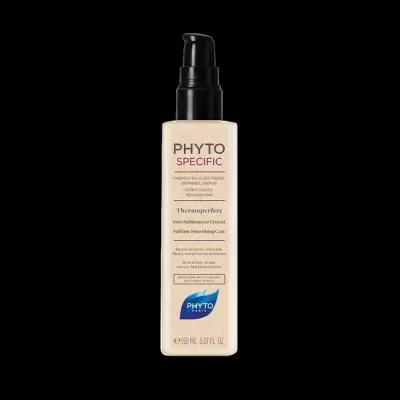 Frasco de produto cosmético PHYTO SPECIFIC Thermoperfect com doseador preto