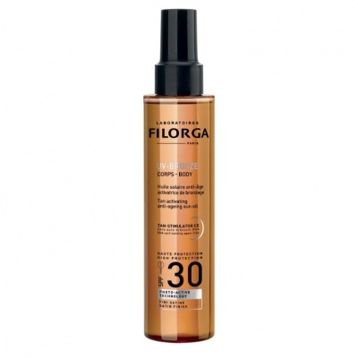 Frasco spray bronze com tampa preta FILORGA UV-BRONZE SPF 30