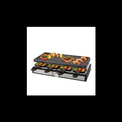 Grelhador elétrico com alimentos em cima