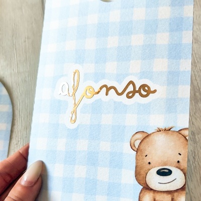 Convite&#x20;ursinho&#x20;xadrez&#x20;&#x1F43B;