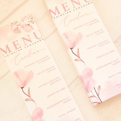 Menu&#x20;pink&#x20;floral&#x20;&#x1F338;