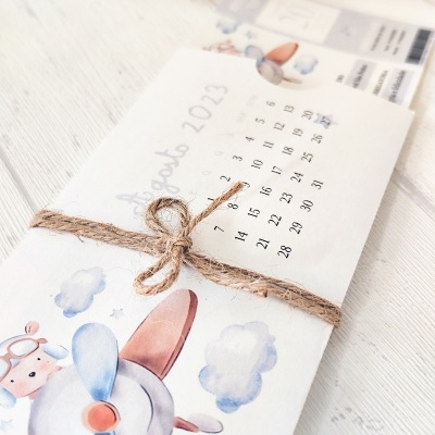 Convite&#x20;Passaporte&#x20;Ursinho&#x20;aviador&#x20;&#x1F9F8;