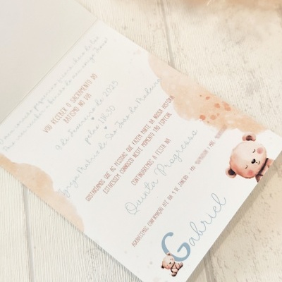 Convite&#x20;ursinho&#x20;carinhoso&#x20;&#x1F43B;