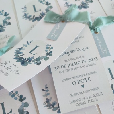 Convite&#x20;com&#x20;la&#x00E7;o&#x20;em&#x20;Chiffon&#x20;&#x1F4DC;