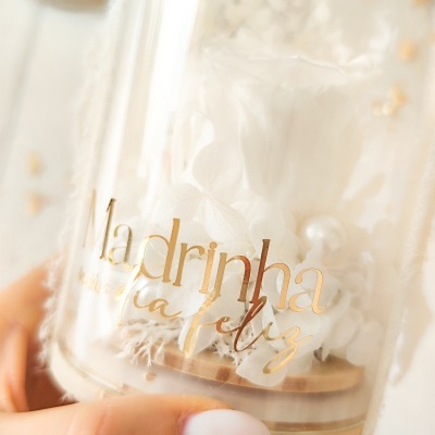 Camp&#x00E2;nula&#x20;rosa&#x20;preservada&#x20;&#x1F339;