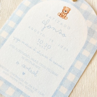 Convite&#x20;ursinho&#x20;xadrez&#x20;&#x1F43B;