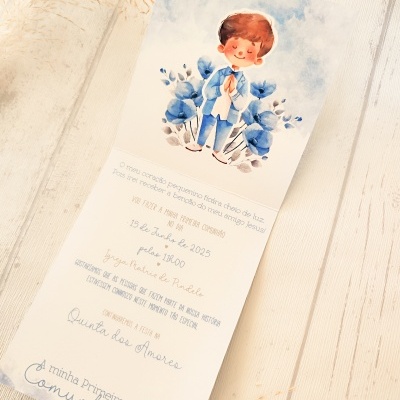 Convite&#x20;menino&#x20;Comunh&#x00E3;o&#x20;&#x26EA;