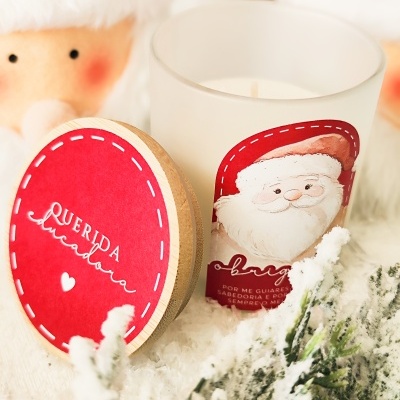 Pai-&#x20;Natal&#x20;&#x1F385;&#x20;Velinha&#x20;tampo&#x20;Bambu