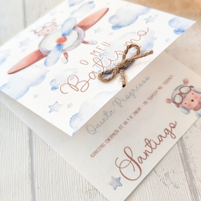 Convite&#x20;Ursinho&#x20;aviador&#x20;&#x1F43B;