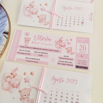 Convite&#x20;ursinha&#x20;carinhosa