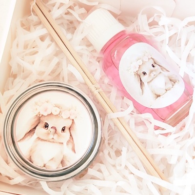 Mini-box&#x20;Flower&#x20;Pink&#x20;Bunny&#x20;Home&#x20;&#x2661;