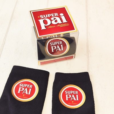 Meias&#x20;personalizadas&#x20;Super-Pai&#x20;&#x1F9E6;