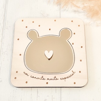 Convite&#x20;Carinha&#x20;Ursinho&#x1F43B;