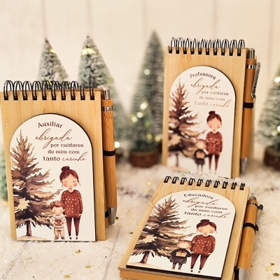 Bloco&#x20;com&#x20;caneta&#x20;bambu&#x20;&#x1F5D2;&#xFE0F;