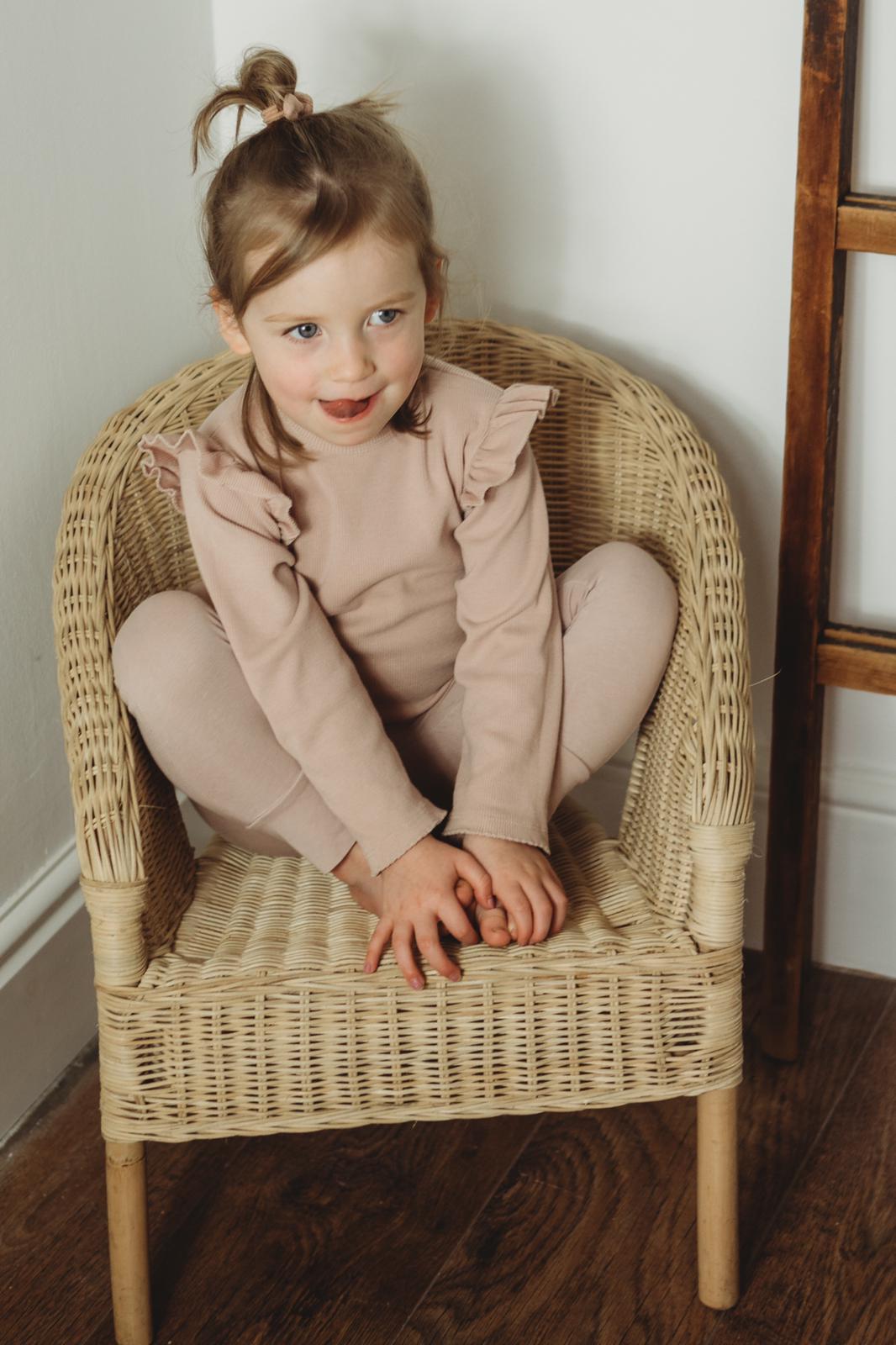 CONJUNTO MENINA ALGODÃO ORGÂNICO - LITTLE DOT TO DOT