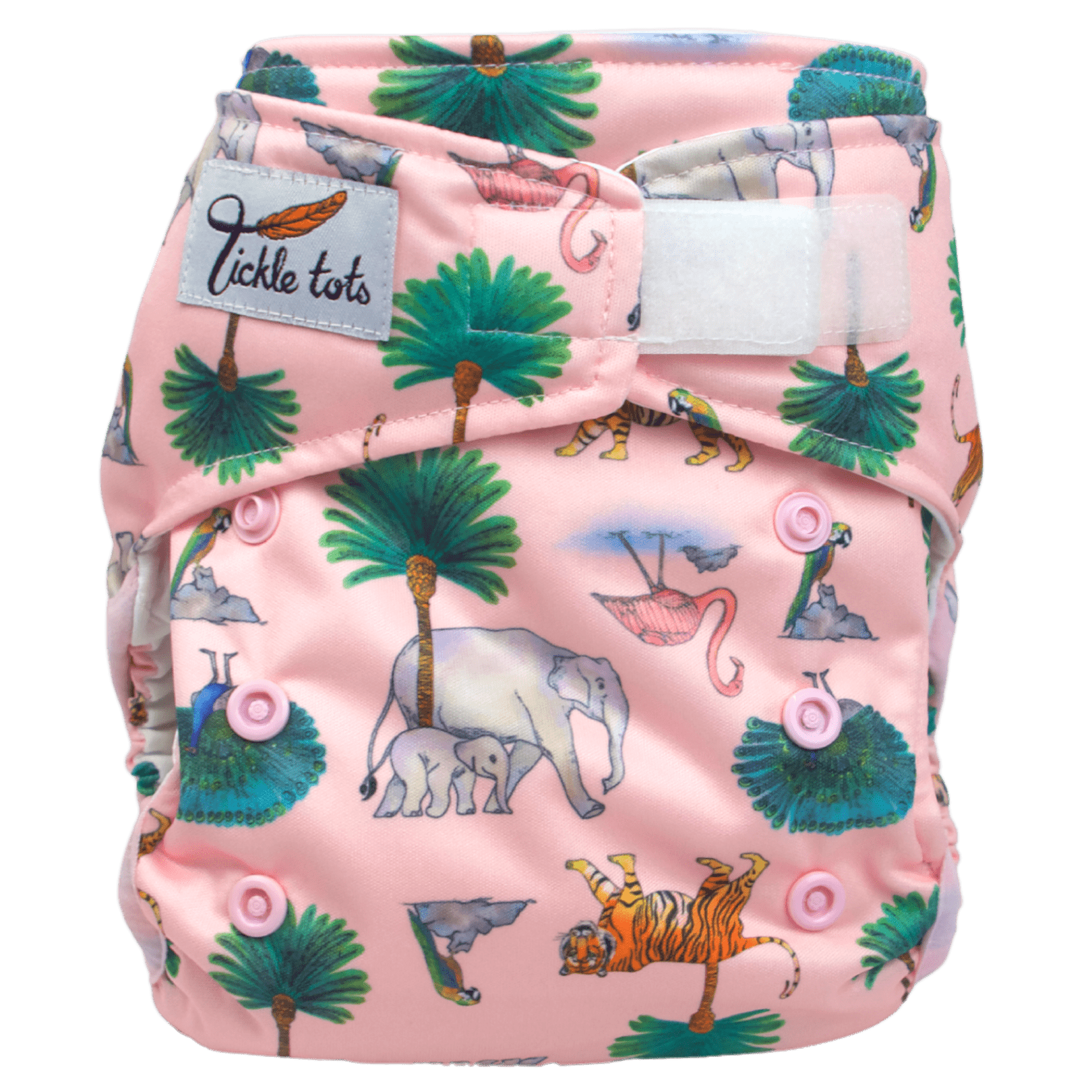 FRALDA REUTILIZÁVEL TUDO-EM-DOIS TAMANHO ÚNICO (TU) - TICKLE TOTS FRALDA REUTILIZÁVEL TUDO-EM-DOIS TAMANHO ÚNICO (TU) - TICKLE TOTS
