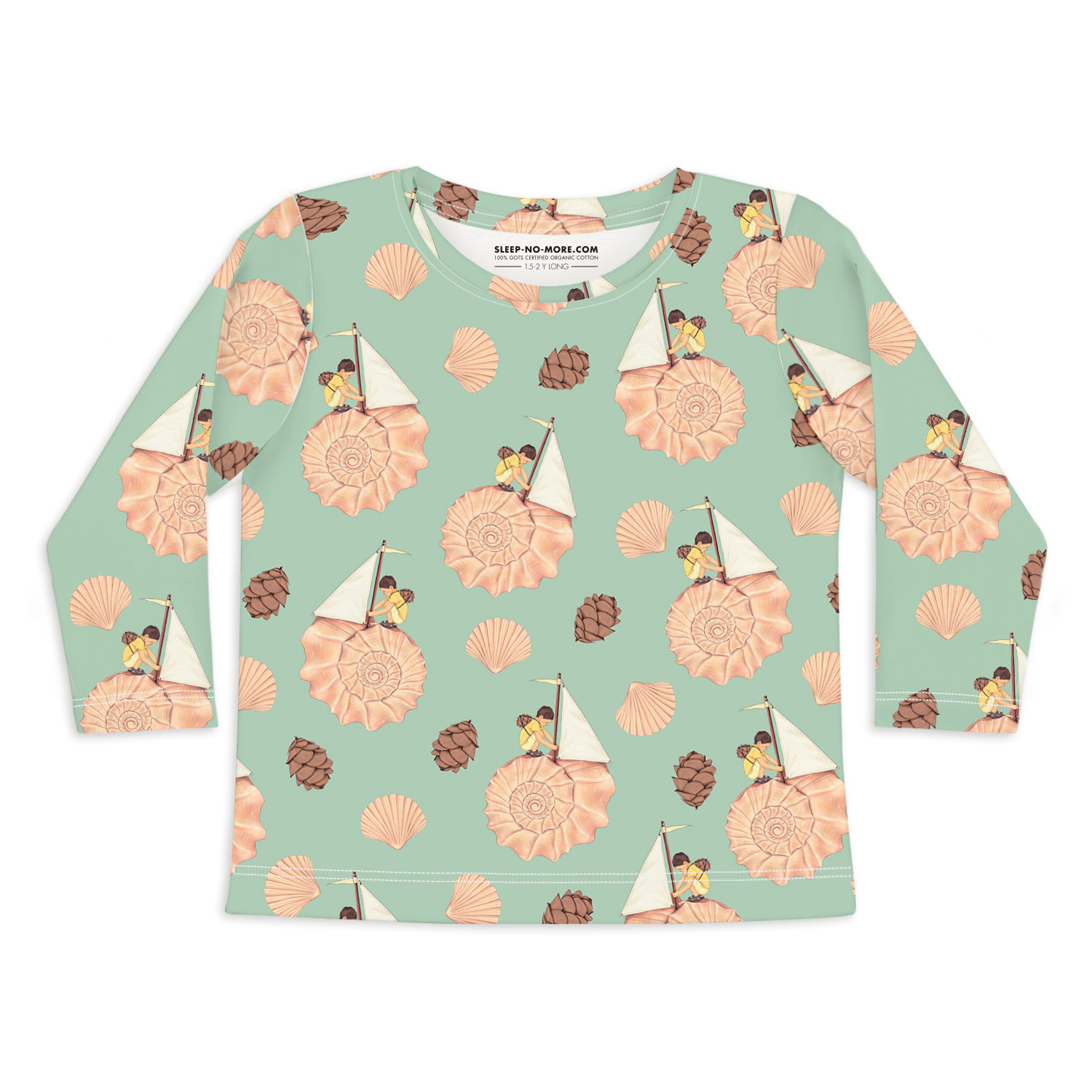 T-SHIRT MANGA COMPRIDA - AND THE WALLS BECAME THE WORLD ALL AROUND - SLEEP NO MORE