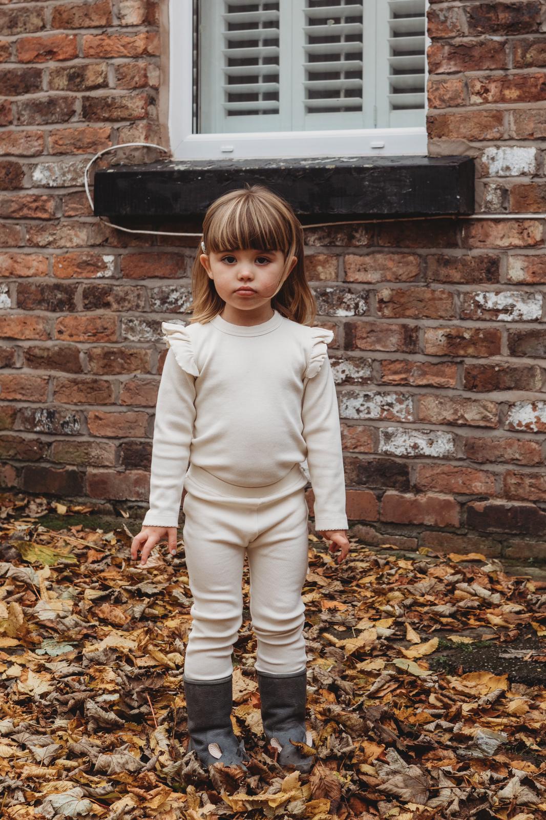 CONJUNTO MENINA ALGODÃO ORGÂNICO - LITTLE DOT TO DOT