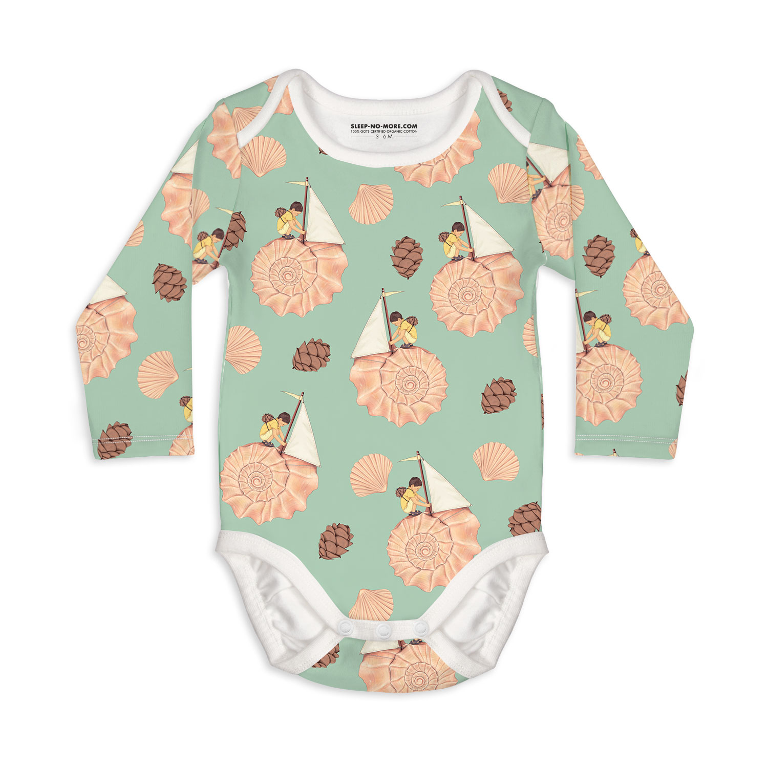 BODY DE MANGA COMPRIDA - THE WALLS BECAME THE WORLD ALL AROUND - SLEEP NO MORE