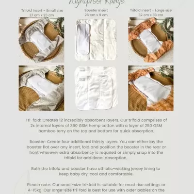 FRALDA REUTILIZÁVEL BOMPROF NIGHTPROOF TAMANHO ÚNICO MOLAS - BARE LOVE