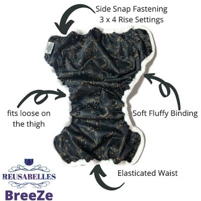 REUSABELLES CAPA PUL BREEZEWRAP TAMANHO ÚNICO - BELLS BUMZ