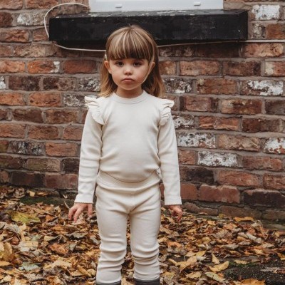 CONJUNTO MENINA ALGODÃO ORGÂNICO - LITTLE DOT TO DOT