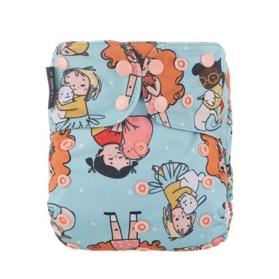 FRALDA REUTILIZÁVEL TUDO-EM-UM/ TUDO-EM-DOIS TAMANHO ÚNICO - ECOMINI